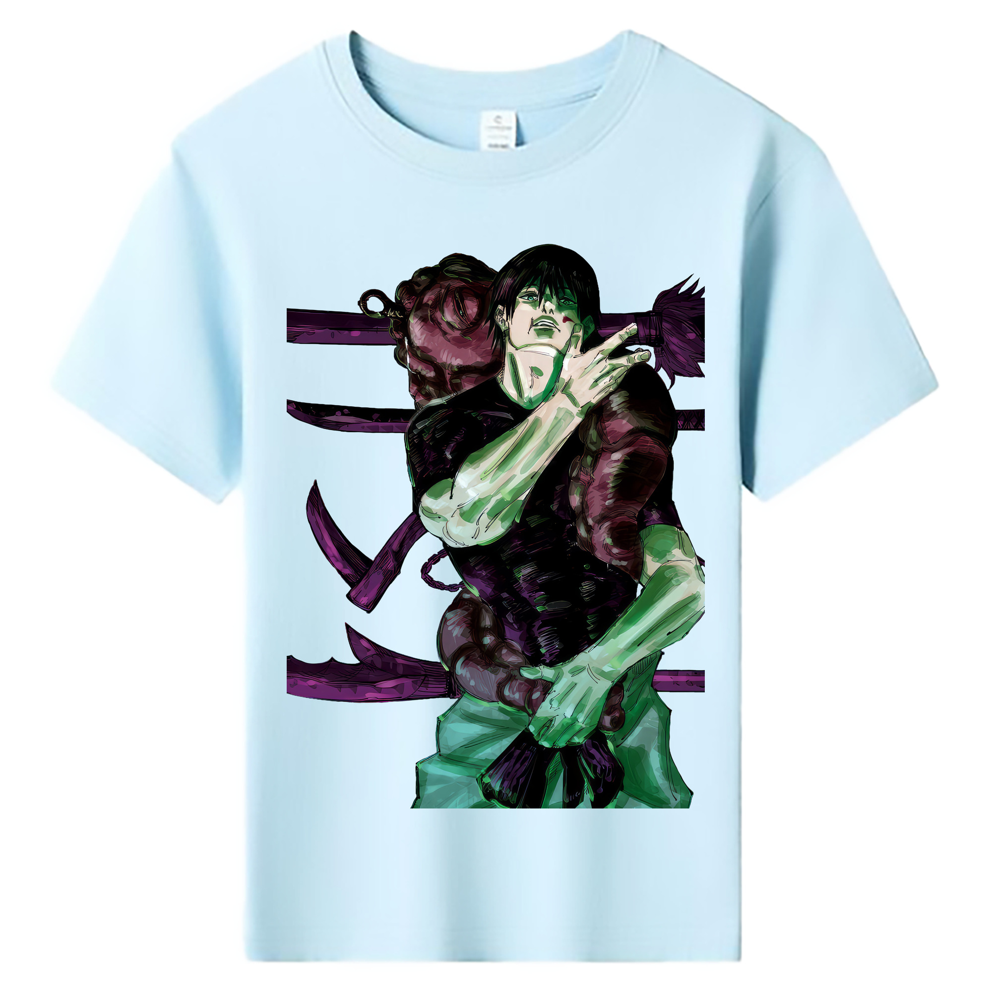 （画像用） 呪術廻戦 Jujutsu Kaisen 綿100％キッズTシャツ（フロントプリント）